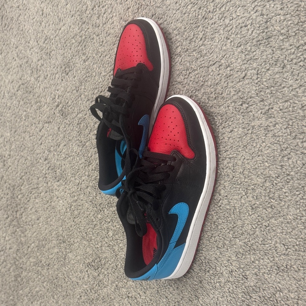 Nike Kids Black, Red, and Blue Sneakers